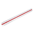 12 Inch Triangular Engineering Scale Ruler 1:100, 1:200, 1:250, 1:300, 1:400, 1:500 by YOSOGO