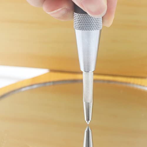 WHLLING 2-Piece Automatic Center Punch, 6 Inch Hardened Steel Spring Punch - size: 6 Inch