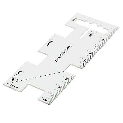 HONEYSEW No-Hassle Triangles Gauge Sewing Tool with Free Seam Gauge Ruler - color: Style 2