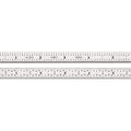 Starrett Full Flexible Steel Rule, 6" Length, 1/64" Thickness