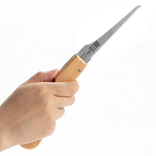 KAKURI Mini Folding Keyhole Saw 4", Small Japanese Pocket Hand Saw - style: Keyhole