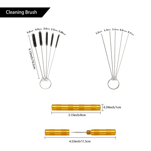 imyyds Airbrush Cleaning Kit, Airbrush Cleaning Pot, Airbrush Cleaning Tools with Airbrush Holder,5 Cleaning Brushes, 5 Cleaning Needles,3 Extra Filters