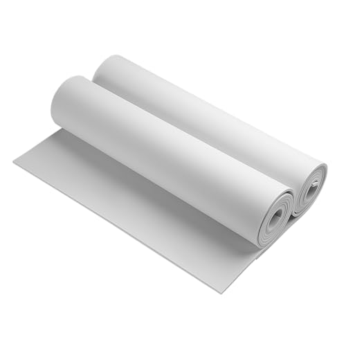 AMZQNART 4mm EVA Foam Sheets Roll for Craft White Cosplay Foam 16x59in 2pcs - color: 2PCS:16×59in White, size: 4mm-Thick