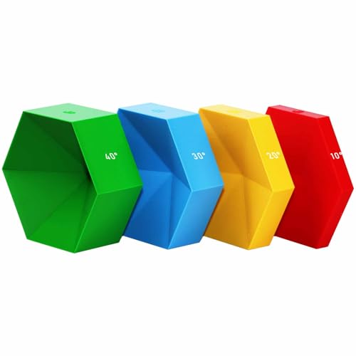 ARSTBETY 4 Pack Stained Glass Flower Succulent Soldering Jig for 6 Petal - color: 6 Petal Red Yellow Blue Green