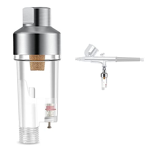 Airbrush Moisture Trap, 1/8" BSP In-Line Filter, Oil Water Separator - size: pocket size