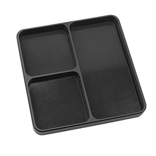 RC Screw Tray Magnet Screws Holder Plate Screw Organizer Tool (Black - color: Black