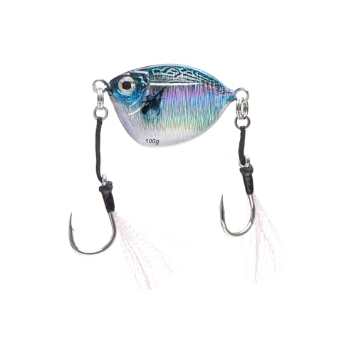 Imposter Jig, Bonita Pattern, Slow Pitch Fishing Lure, Inshore and Offshore - size: 100 Gram