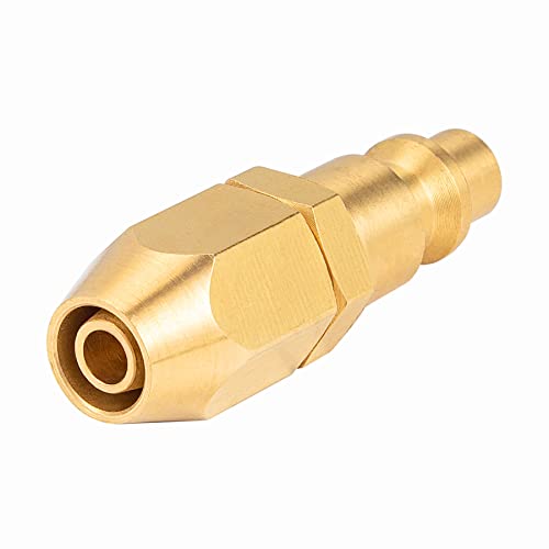 Premium Solid Brass 2PCS Pneumatics Reusable Replacement Fitting 1/4" Barb For 1/4-Inch ID Polyurethane Air Hose With 1/4" NPT Rigid Replacement - size: 2PCS 1/4" Barb With 1/4" NPT