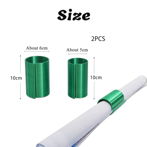 HOZOE Diamond Painting Canvas Roll Holder,Fixed Scroll Anti-Roll Bracket,Diamond Scroll Ring Storage Tool,Diamond Painting Art Accessories,3D Printing,2-Pack (Green) - color: green