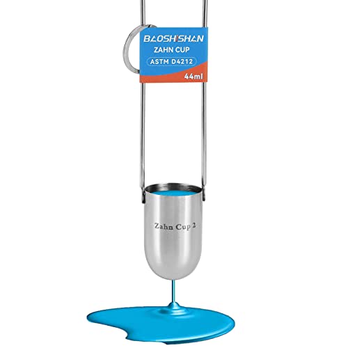 BAOSHISHAN No.2 Zahn Viscosity Cup, Stainless Steel, 20-250 cSt - size: NO.2