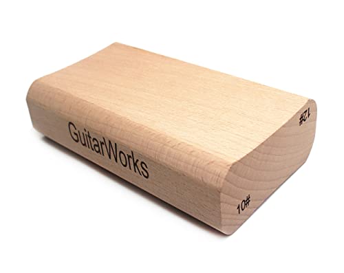 2-Way Fingerboard Radius Sanding Blocks for Guitar Bass Fret Leveling Luthier Tools (10" / 12" Radius) - color: 10" / 12" Radius