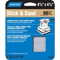 Norton Abrasives Sandpaper Sheet, Multisand 60 Grit Sandpaper, Coarse Grit Sanding Sheet, Pack of 50 Sanding Sheets