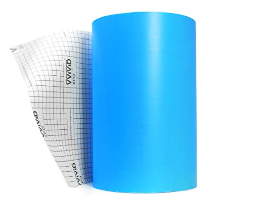 VViViD Blue Stencil Vinyl Masking Film with Anti-Bleed Technology (12" x 6ft) - size: 12" x 6ft
