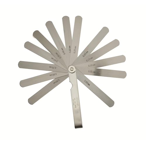 Mitutoyo 184-305S .05-1mm Thickness Gage with 100mm Blade Length - size: 0.05-1mm Thickness, 100mm Length, 13 Leaves