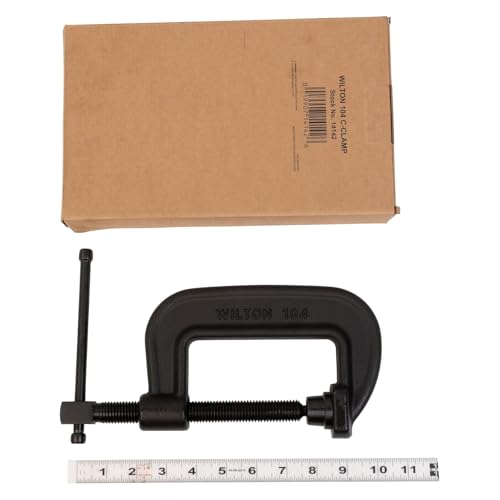 Wilton Brute Force C-Clamp, 3-3/4" Opening, 2-3/8" Throat, 10000 Lbs. Clamping Force (Model 104) - size: 3-3/4 in., style: Pack of 1