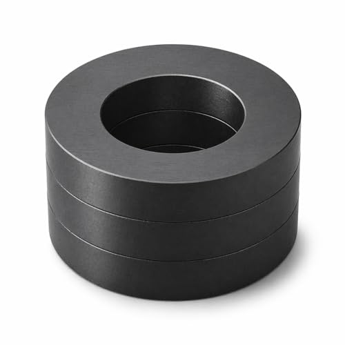 Grade 10 Ferrite Ring Magnets, 60 mm OD x 32 mm ID x 10 mm, 3 Pack