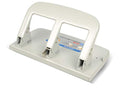 Carl, Medium-Duty 3 Hole Paper Punch, 40 Sheet Punch Capacity, Metallic, Model:HC-340