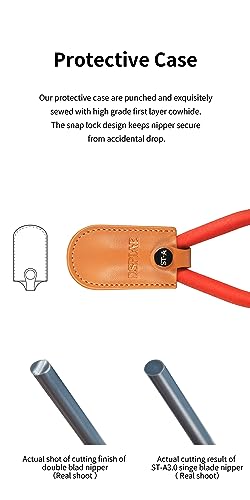 DSPIAE 4.72 Inch Pro. Ultra Fine Single-Edged Blade Nipper For Plastic Models,Easy,Smooth,Clean Cuts
