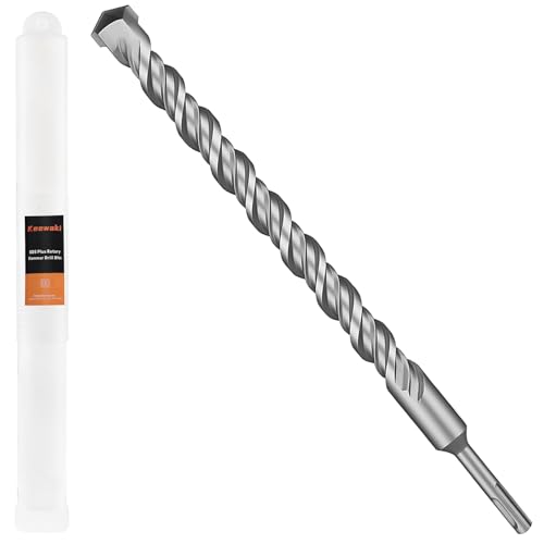1" x 12"SDS Plus Hammer Drill Bit, 2-Cutter Masonry - size: 1" x 12"