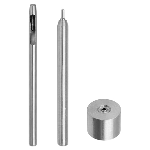 Litoexpe 3.5mm Eyelet Hole Punch Die Tool Set, Grommet Setter Hollow Punch - color: Hole Punch Die Tool, size: 3.5 MM