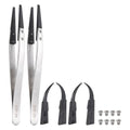 HARFINGTON ESD-2A Tweezers 5.1" Length Precision Anti-Static Pointed Tip - size: 5.1" Length, style: ESD-2A with 7A Model Replacement Tip