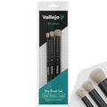 Vallejo - Dry Brush Set, Natural Hair Detailing Brushes - color: Dry Brush Set