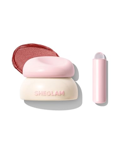 SHEGLAM Bounce Putty Pocket Lip Pot velvet Matte Lip Gloss Soft High Pigment Color Lip Stain with Brush-Pomelo Plump - color: Pomelo Plump