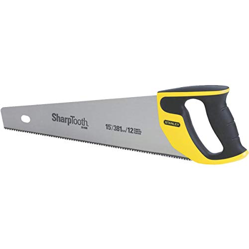 STANLEY Hand Saw, 12-Point/Inch, Sharp Tooth, 15-Inch (20-526)