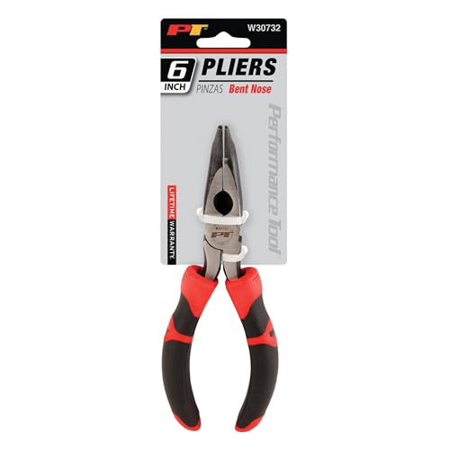 Performance Tool W30732 6 in. Curved Long Nose Pliers - size: 6" Curved Long Nose Pliers