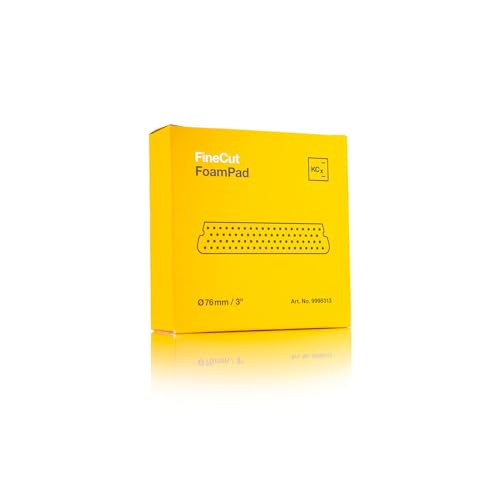 KOCHCHEMIE - Fine Cut Pad V2 - Medium Abrasive Sponge for Removing Moderate Weathering & Scratches; Long-Lasting Compression Hardness; Contours Easily (76mm x 23mm) - size: 76mm