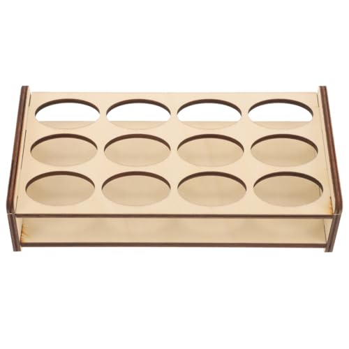 COHEALI Wooden Paint Storage Organizer Rack for Paint Bottles - size: 19.00X9.50X5.00CM