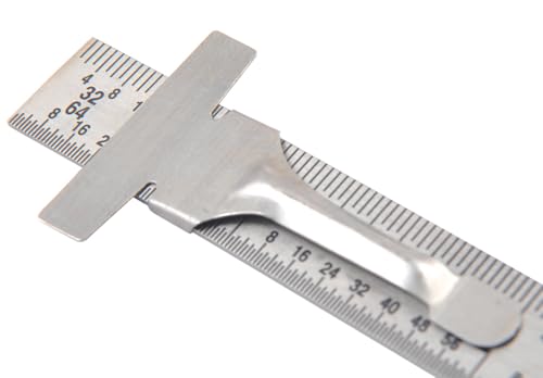 HHIP 7006-0001 6 X 15/32" Stainless Steel Ruler (32Nds, 64Ths & Decimal), Chrome - size: 32nds, 64ths & Decimal Quivalent