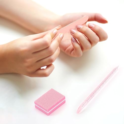 48 Sets Disposable Manicure Kit, Individually Package Nail Kit,Manicure Set with Mini Nail File,Mini Nail Buffer,Nail Stick for Salon Home - size: 48-Sets