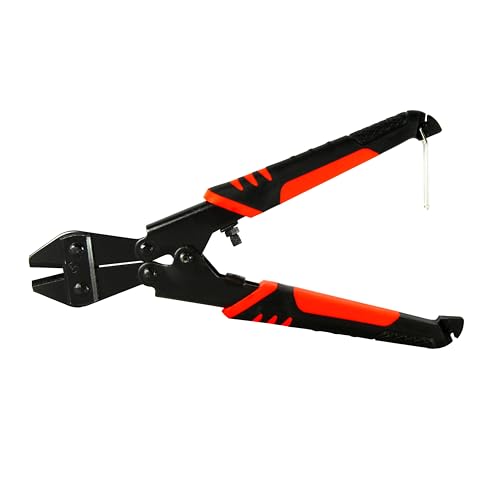 Mini Bolt Cutter,Small Heavy Duty Wire Cable Cutter with Soft Grip Anti-Slip Handle,Sharpen Cutting Edge,Wire Cutter,One Hand Operation,Small and Portable Design