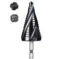 M35 4 Spiral Flutes Large Step Drill Bit for Metal 1-1/8" Unibit - size: M35 Spiral 1-1/8"