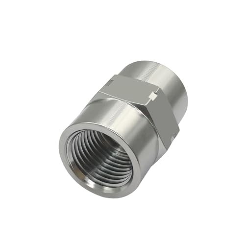 Beduan 304SS Coupling Adapter 1/2 Female x 1/2 NPT Female Hex Coupler 2PCS - size: 1/2 to 1/2 FPT(I.D x I.D:3/4" x 3/4" )