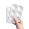Tamaki 16 PCS Plastic Paint Tray Palettes, White - color: White 16 Pcs