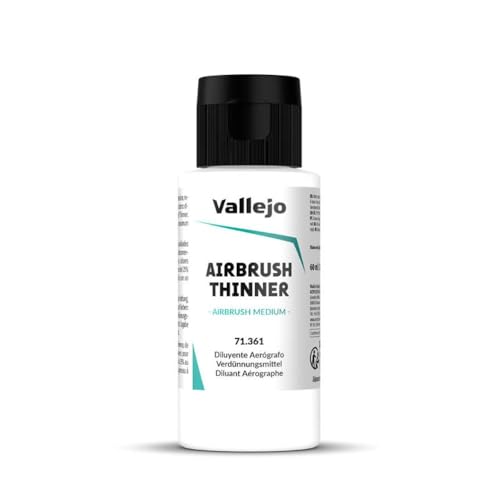 Vallejo - Airbrush Thinner for Acrylic Paints, 2.02 fl oz (60 ml) - size: 2.02 Fl Oz (Pack of 1)
