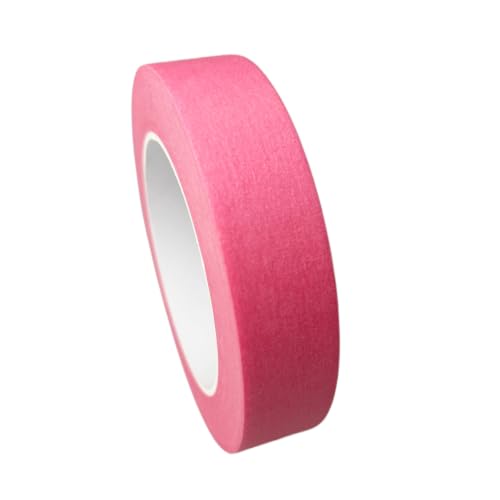 Pink Masking Tape, 1 Inch x 55 Yards, 2 Rolls - color: Pink