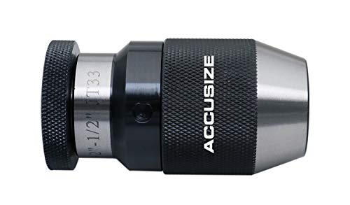Accusize Industrial Tools Precision Keyless Drill Chuck, 1/32-1/2 in, 33JT - size: 1/32-1/2", 33JT