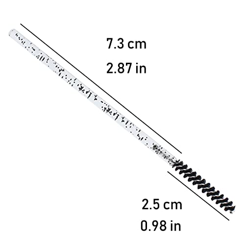 200pcs Disposable Skinny Mascara Wands Mini Crystal Eyelash Brushes Thin Mascara Wands Micro Brush Lash Extension Supplies Lashes Extension Tools(Skinny-4colors) - color: Skinny-(4colors)-200