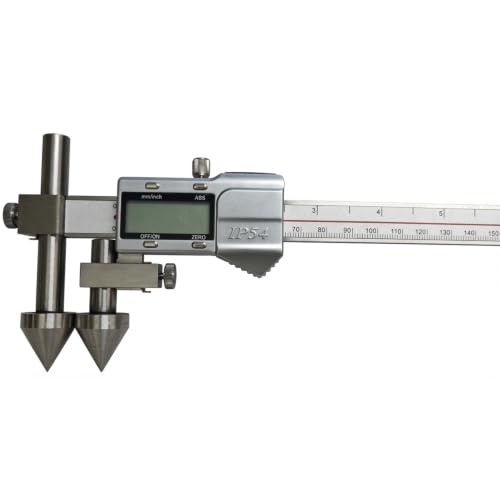 Digital Offset Centerline Caliper Hole Distance Vernier Caliper Cone Probe Hole Center Distance Ruler Measuring Tool Stainless Steel Inch/MM (20-200mm) - size: 20-200mm