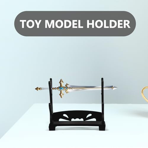 Amosfun 12pcs Mini Sword Display Stands, Miniature Sword Model Holders Writing Brush Storage Racks for Home Decor, 2.75 X 2.36 X 1.10 Inches