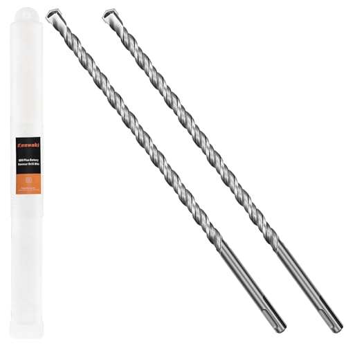 3/8" x 12" SDS Plus Rotary Hammer Drill Bit Set, 2-Cutter 2-Piece - size: 3/8" x 12 "