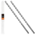 3/8" x 12" SDS Plus Rotary Hammer Drill Bit Set, 2-Cutter 2-Piece - size: 3/8" x 12 "