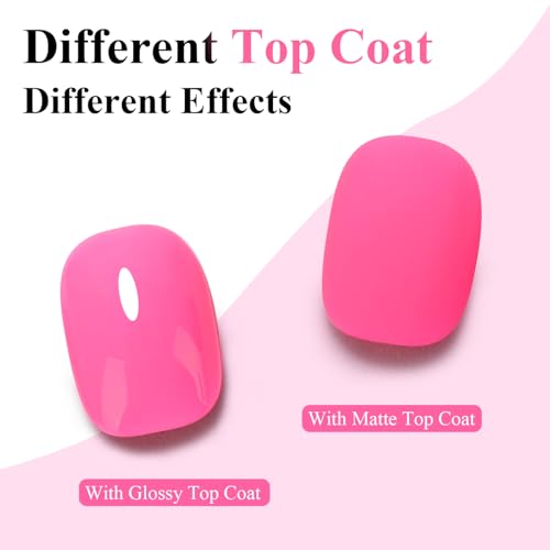 10ml Fuchsia Gel Nail Polish Long Lasting Soak Off UV Led Summer Gel Polish Salon DIY at Home Gift for Women 1Pcs - color: Fuchsia
