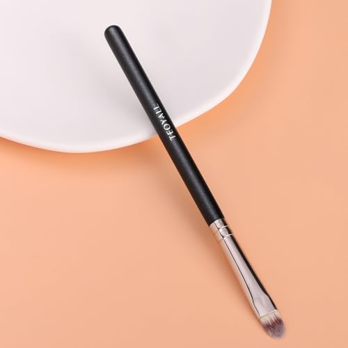 TEOYALL Flat Rounded Concealer Brush, Synthetic Precise Spot Coverage Brush - style: Round Concealer