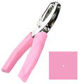Handheld Hole Paper Punch Puncher with Pink Soft Handheld Grip