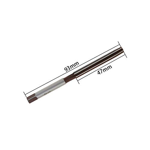 Utoolmart Hand Reamer 6mm Alloy Tool Steel H8 6 Straight Flutes 9Crsi Hand Milling Cutter Tool 2pcs - size: 6mm(2pcs)