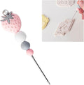 Pink Professional Pastry Scriber Needle,Cookie Biscuit Scriber Needle Strawberry Sugarcraft Needle Sugar Stir Tool For Professional Pastries Bakeware Sculpting and Modeling Tools Decorating Tools